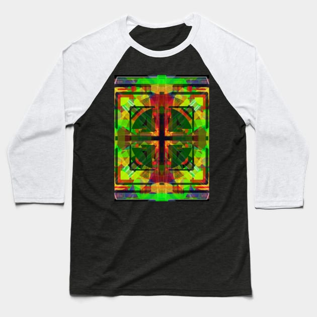 Kryptonite fire cross Baseball T-Shirt by SuperDudes Superstore